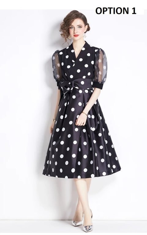 New Fashion Elegant Dot Print Party Prom Dresses CODE: KAR4254