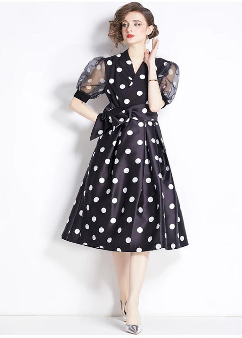 New Fashion Elegant Dot Print Party Prom Dresses CODE: KAR4254