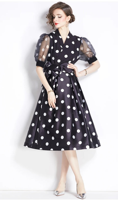 New Fashion Elegant Dot Print Party Prom Dresses CODE: KAR4254