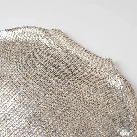 New O-Neck Long Sleeve Loose Knitted Pullover Top CODE: KAR4257