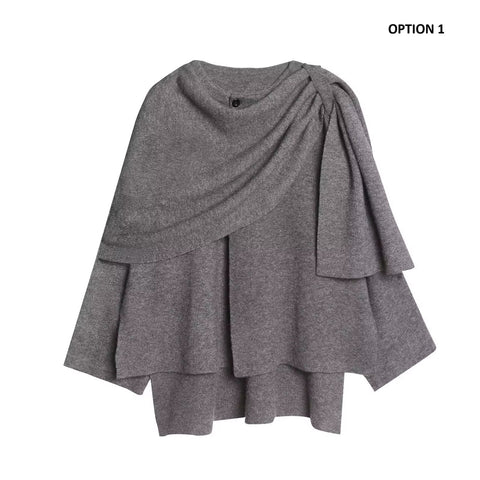 New fashionable and relaxed and versatile cape-style short coat jacket CODE: KAR4260