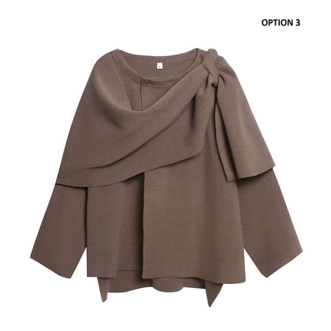 New fashionable and relaxed and versatile cape-style short coat jacket CODE: KAR4260