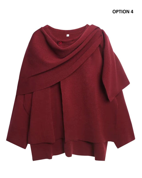 New fashionable and relaxed and versatile cape-style short coat jacket CODE: KAR4260