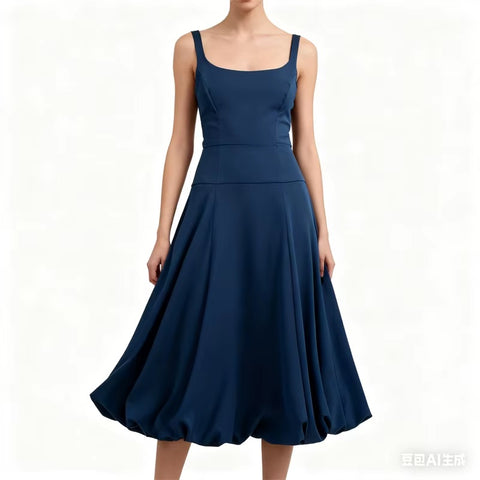 New Arrival Balloon Svel round Neck Gown CODE: KAR4272