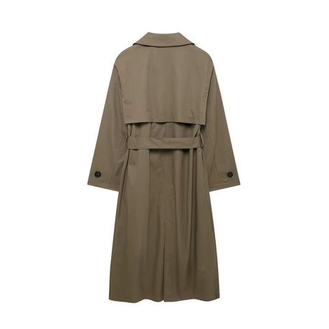 New Fashionable Long Sleeve Windbreaker Coat with Belt CODE: KAR4274