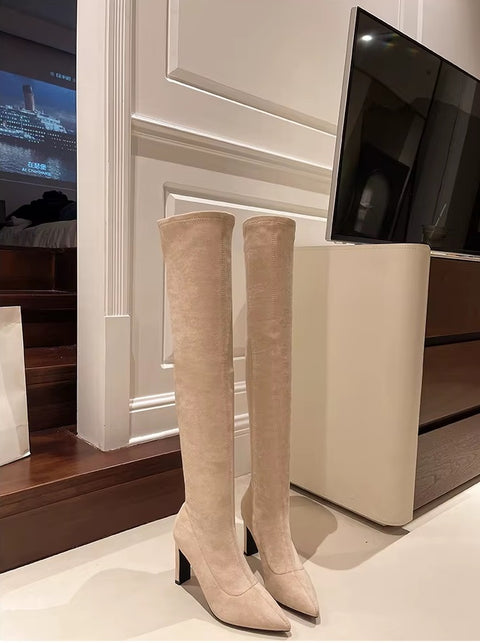 New Fashion Elegant Pointed Toe Over-the-Knee Boots CODE: KAR4285