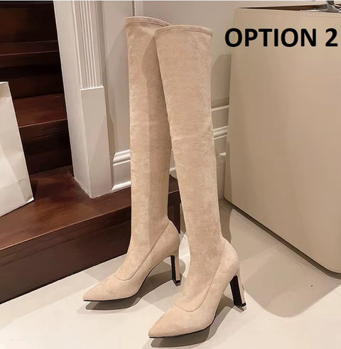 New Fashion Elegant Pointed Toe Over-the-Knee Boots CODE: KAR4285