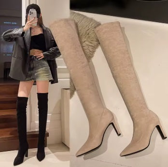 New Fashion Elegant Pointed Toe Over-the-Knee Boots CODE: KAR4285