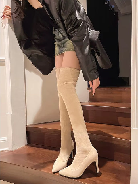 New Fashion Elegant Pointed Toe Over-the-Knee Boots CODE: KAR4285