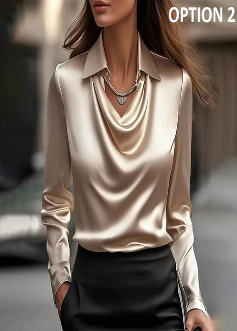 New Fashion Casual Long Sleeve Elegant Top CODE: KAR4296