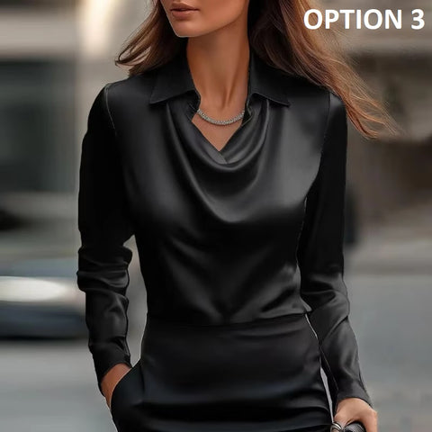 New Fashion Casual Long Sleeve Elegant Top CODE: KAR4296