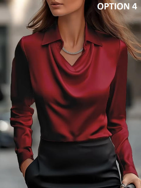 New Fashion Casual Long Sleeve Elegant Top CODE: KAR4296