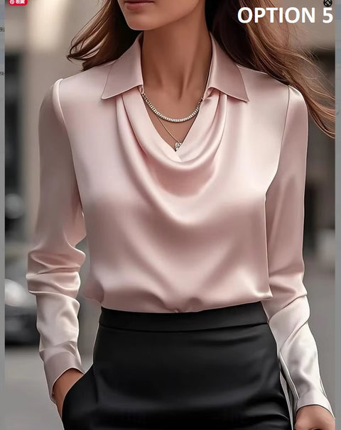New Fashion Casual Long Sleeve Elegant Top CODE: KAR4296