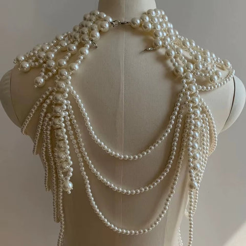 New Fashion Handmade Multi-Layer Pearl Necklace Jewelry CODE: KAR4302
