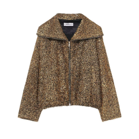 New Fashion Metallic Pilot Jacket CODE: KAR4306