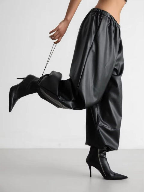 New Fashion Casual Drawstring Loose Bloomer Pants CODE : KAR4321