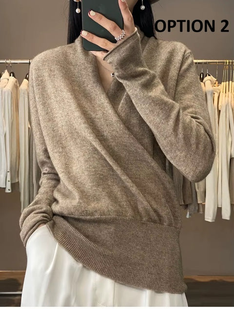 New Loose Sexy Top Cashmere Sweater CODE: KAR4324