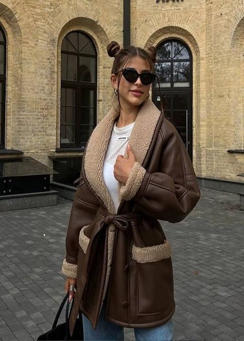 New Fashion temperament  long sleeve coat CODE: KAR4335