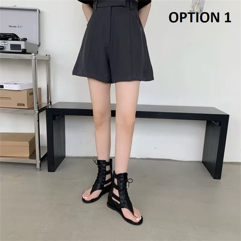 New Fashion Thick Gladiator High Wedge Flip Flops Platform CODE: KAR4338