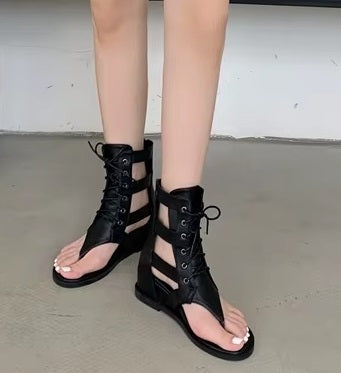 New Fashion Thick Gladiator High Wedge Flip Flops Platform Sandal CODE: KAR4338