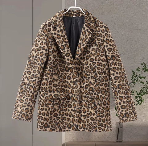 New Casual Turndown Collar V-neck Long Sleeve Jacket CODE: KAR4339