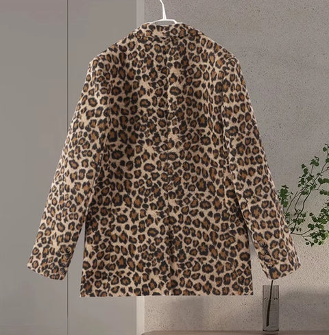 New Casual Turndown Collar V-neck Long Sleeve Jacket CODE: KAR4339