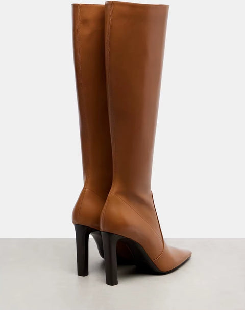 New Pointed Toe Stiletto Heel Party Dress Knee High Boots CODE: KAR4343