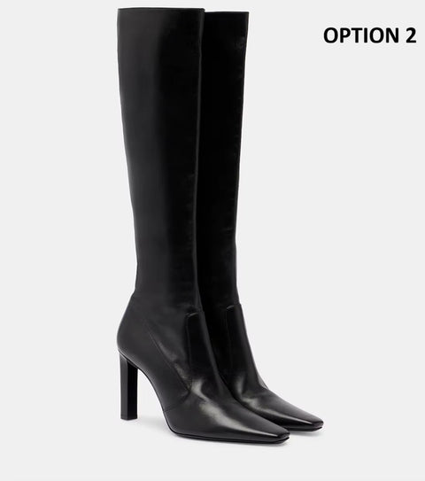 New Pointed Toe Stiletto Heel Party Dress Knee High Boots CODE: KAR4343