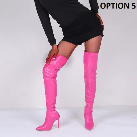 New Style Fashion Personality Knee Over Size Boots CODE: KAR4344