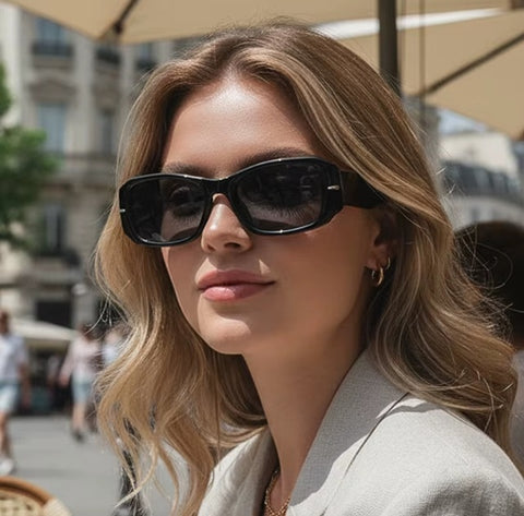 New Square Retro Fashion Driving Mirrors Outdoor Sunscreen Glass CODE: KAR4347