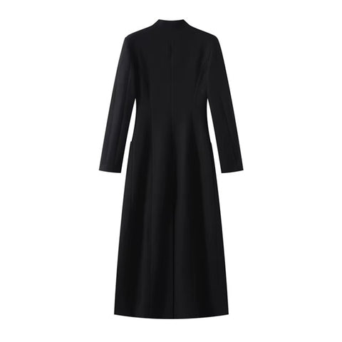 New V Neck Wide Shoulder Long Sleeve Jacket CODE: KAR4354