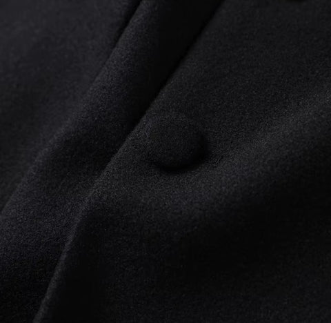 New V Neck Wide Shoulder Long Sleeve Jacket CODE: KAR4354