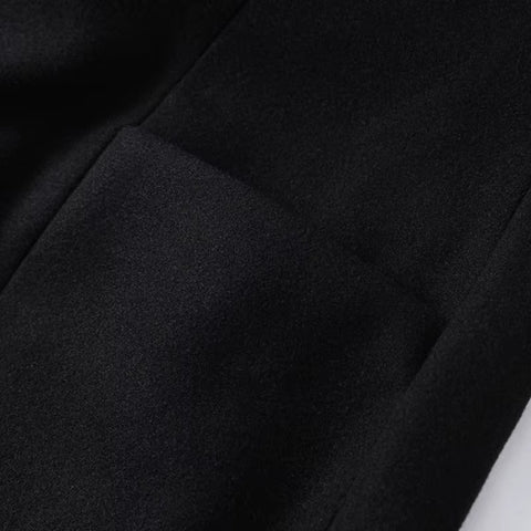 New V Neck Wide Shoulder Long Sleeve Jacket CODE: KAR4354