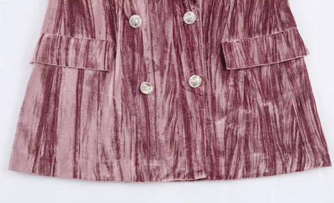 New Long Sleeve Blazer Coat + Wide-Leg Trousers 2 Piece Set CODE: KAR4359