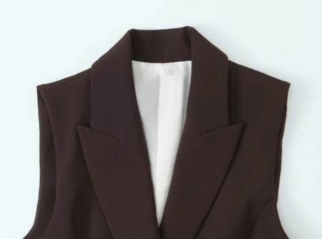 New fashionable slim-fit vest and straight-leg trouser set CODE: KAR4365