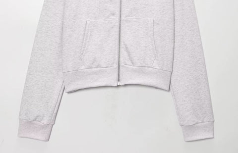 New Turn-Down Collar Long Sleeves Pocket Zipper Short Coat+ Long Pant Set CODE: KAR4368