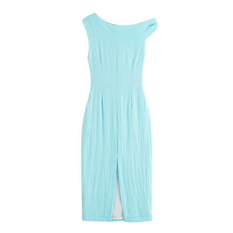 New Fashion asymmetrical sleeveless Midi dress CODE: KAR4370