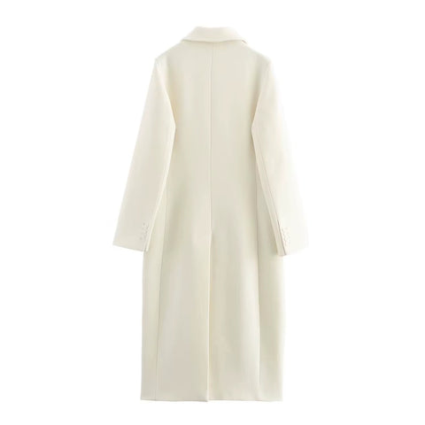 New Fashion temperament pocket loose slim blended coat  CODE: KAR4373