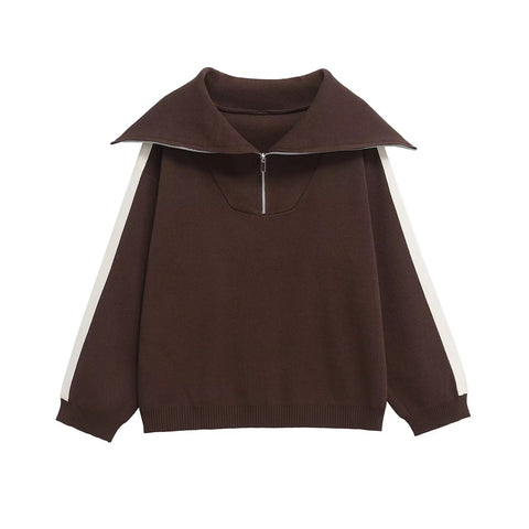 New Fashionable Striped Sweatshirt And Pants Set CODE: KAR4374