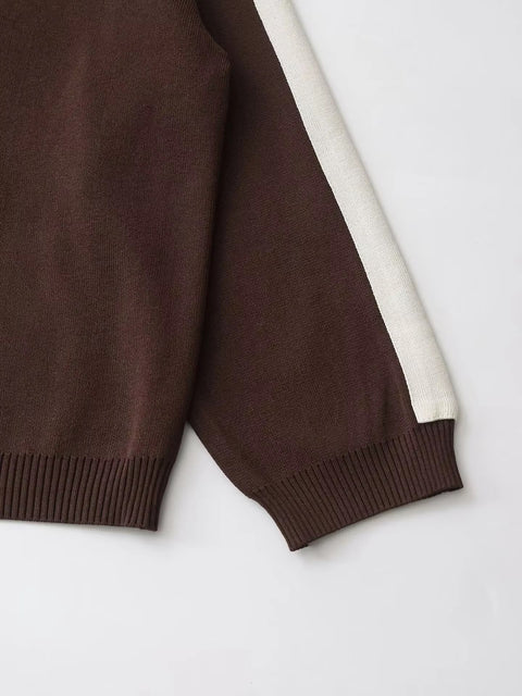 New Fashionable Striped Sweatshirt And Pants Set CODE: KAR4374