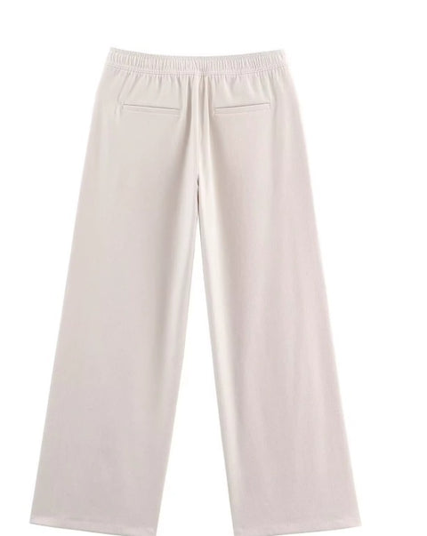 New Elastic Wide-Leg Pant Fashion Travel Street 2-piece Set CODE: KAR4377