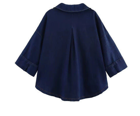 New V Forest Shirt and High Waist Wide Pant CODE: KAR4378