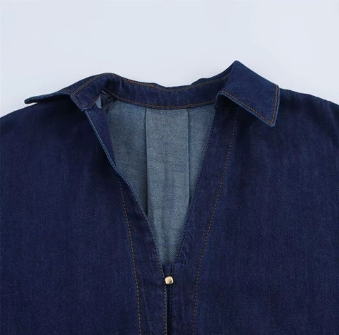 New V Forest Shirt and High Waist Wide Pant CODE: KAR4378