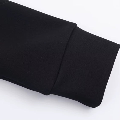 New Fashion Autumn Casual Printed Zipper Sweatshirt And Flared Pants Set CODE: KAR4379