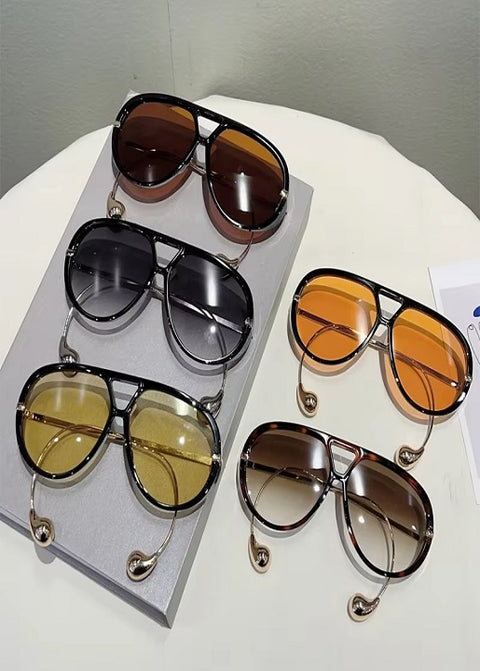 New Fashion Oversized Pilot Gradient Sunglasses CODE: KAR4388