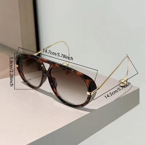 New Fashion Oversized Pilot Gradient Sunglasses CODE: KAR4388