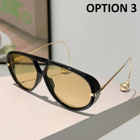 New Fashion Oversized Pilot Gradient Sunglasses CODE: KAR4388