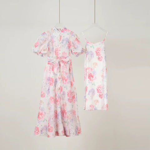 New Fashion Embellished Floral Print Maxi Gown CODE: KAR4397