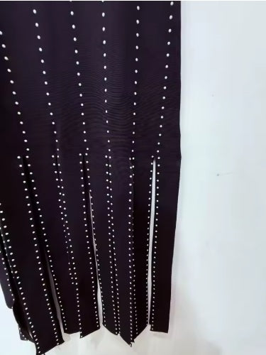 New Sleeveless Round Neck Elegant Knitwear Mid-calf Dress CODE: KAR4398