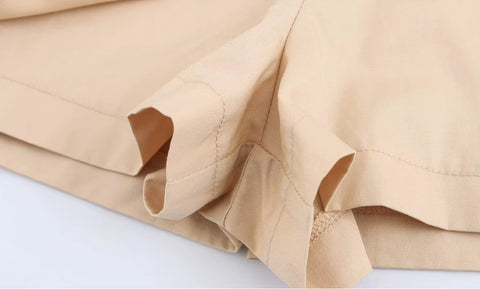 New Lapel Button Sleeveless Short Vest Top+Elegant Slim Zipper Shorts CODE: KAR4420